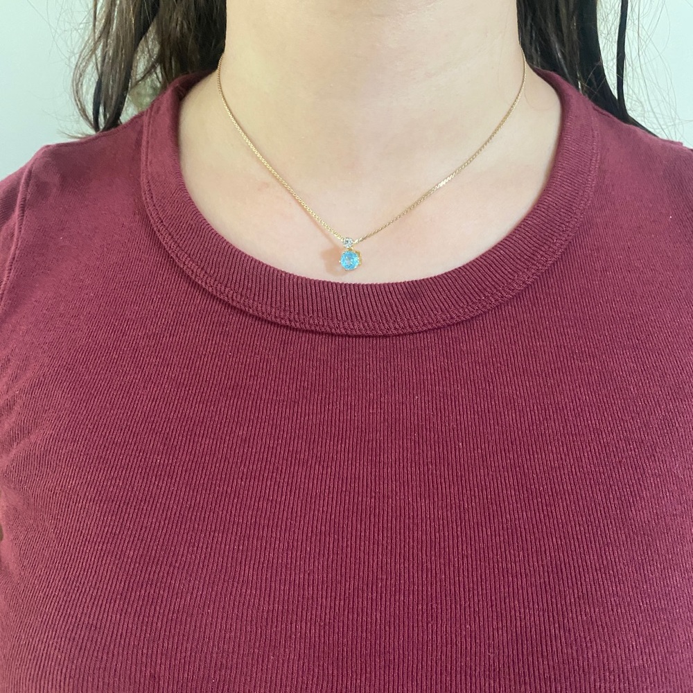 Vintage Christian Dior Topaz Rhinestone Necklace - Picture 6 of 6